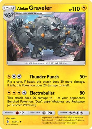 Alolan Graveler (41/145) [Soleil et Lune : Guardians Rising] 