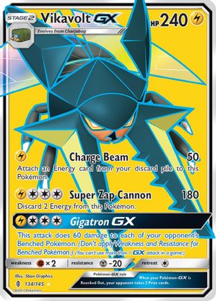 Vikavolt GX (134/145) [Soleil et Lune : Gardiens Rising] 