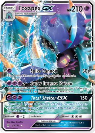 Toxapex GX 57/145 - [SM  Guardians Rising] Holofoil