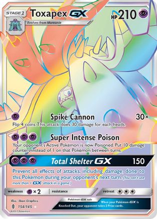 Toxapex GX (Secret) 154/145 - [SM  Guardians Rising] Holofoil