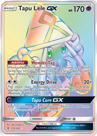 Tapu Lele GX (Secret) 155/145 - [SM  Guardians Rising] Holofoil
