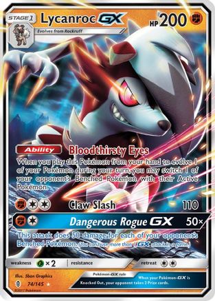 Lycanroc GX 74/145 - [SM  Guardians Rising] Holofoil