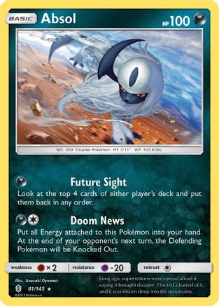 Absol 81/145 - [SM  Guardians Rising] Holofoil