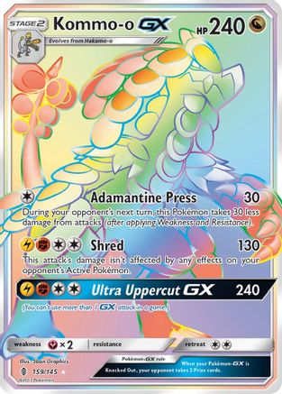 Kommo-o GX (Secret) 159/145 - [SM  Guardians Rising] Holofoil