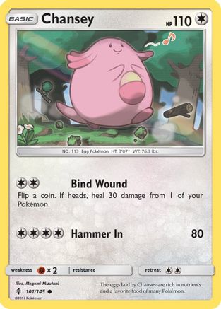 Chansey (101/145) [Soleil et Lune : Gardiens Rising] 