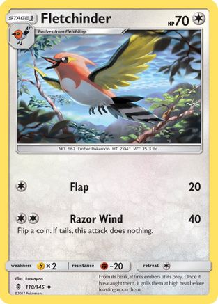 Fletchinder (110/145) [Soleil et Lune : Guardians Rising] 