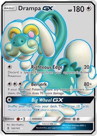 Drampa GX (Full Art) 142/145 - [SM  Guardians Rising] Holofoil