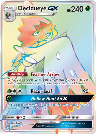 Decidueye GX (146/145) [Soleil et Lune : Guardians Rising] 