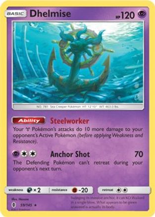 Dhelmise - 59/145 (SM Guardians Rising) 59 - [Deck Exclusives]
