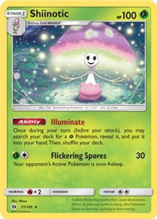 Shiinotic - 17/149 (SM Base Set) 17 - [Deck Exclusives]