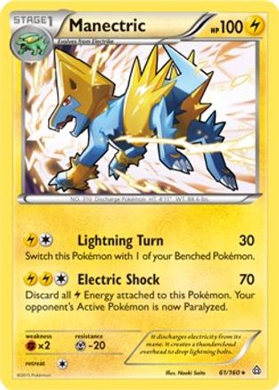Manectric (61/160) (Exclusivité Theme Deck) [XY: Primal Clash] 