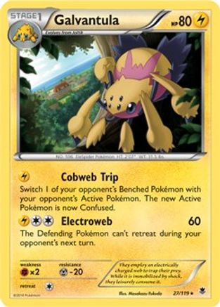 Galvantula - 27/119 (XY Phantom Forces) - [Deck Exclusives] Holofoil