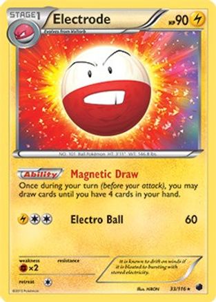 Électrode (33/116) (Thème Deck exclusif) [Noir et blanc : Plasma Freeze] 
