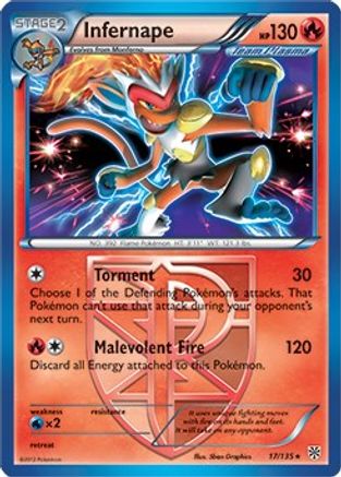 Infernape - 17/135 (BW Plasma Storm) 17 - [Deck Exclusives]