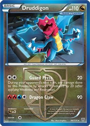 Druddigon - 94/135 (BW Plasma Storm) - [Deck Exclusives] Holofoil