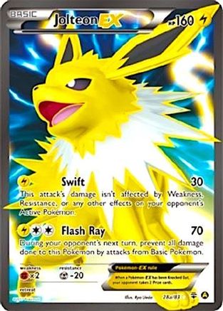 Jolteon EX (28a/83) (Promo d'art alternatif) [XY : Générations] 