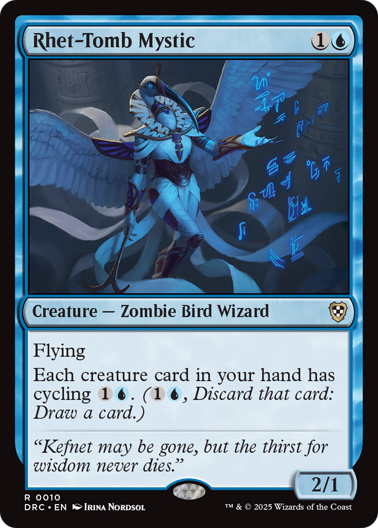 Rhet-Tomb Mystic (DRC-010) - [Commander: Aetherdrift]