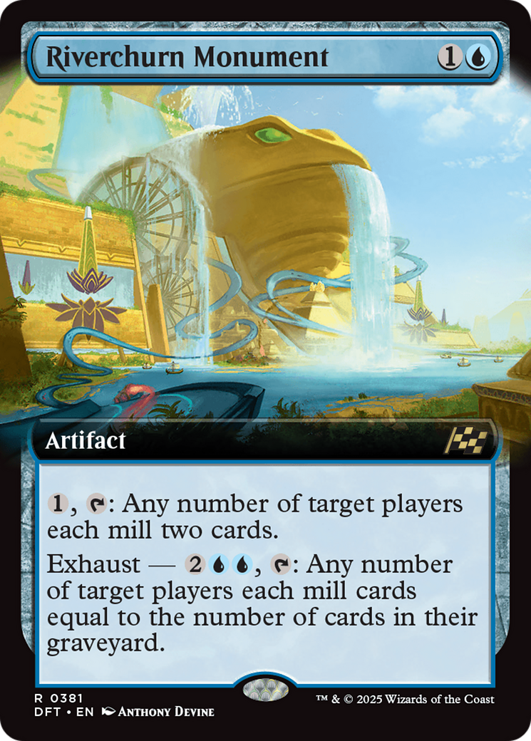 Riverchurn Monument (DFT-381) - [Aetherdrift]: (Extended Art) Foil