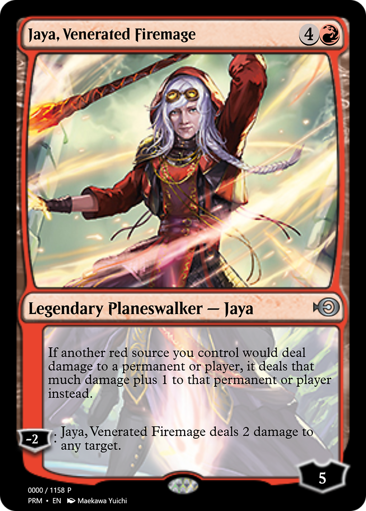 Jaya, Venerated Firemage (PRM-72243) - [Magic Online Promos] Foil
