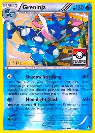 Greninja - 40/122 (Pokemon League) [1st Place] - [League & Championship Cards] Reverse Holofoil