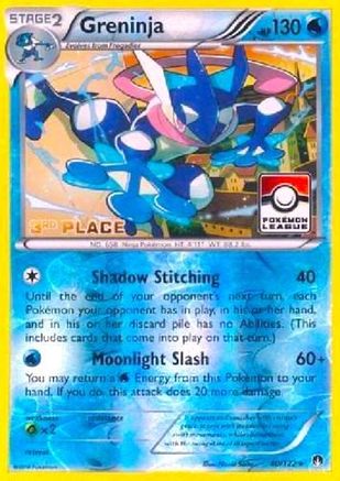 Greninja - 40/122 (Pokemon League) [3rd Place] - [League & Championship Cards] Reverse Holofoil