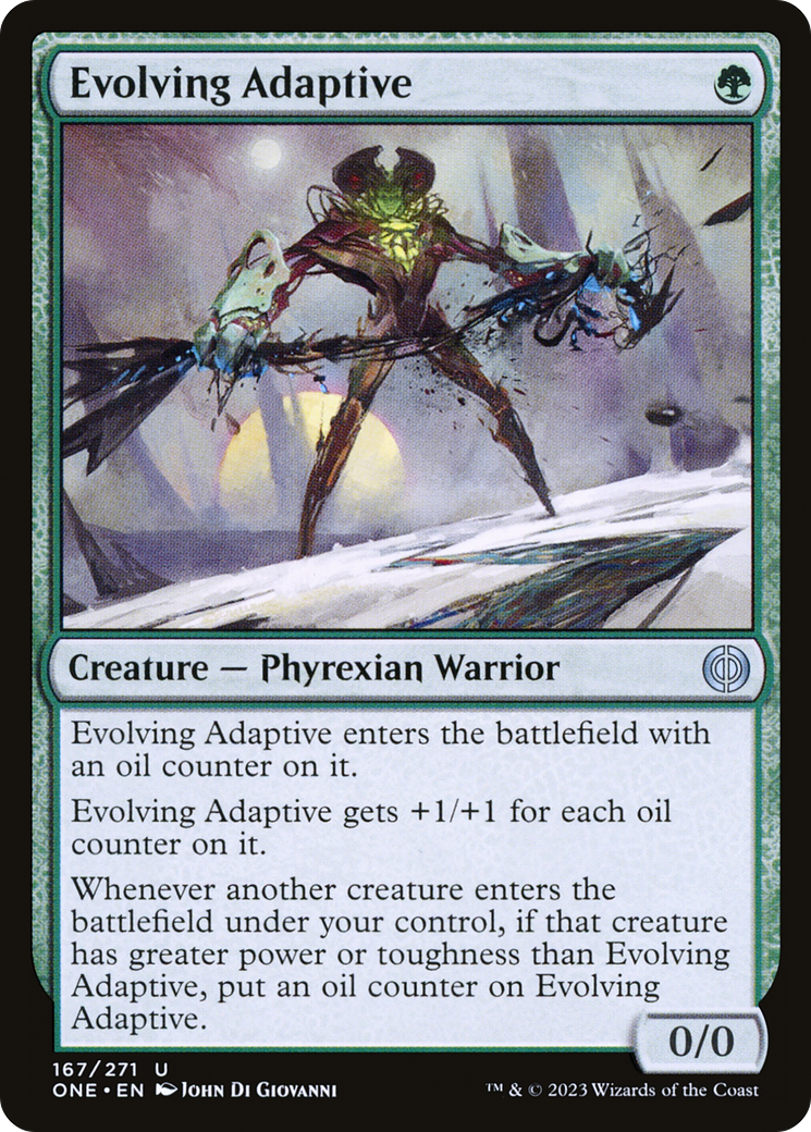 Evolving Adaptive (ONE-167) - [Phyrexia: All Will Be One]