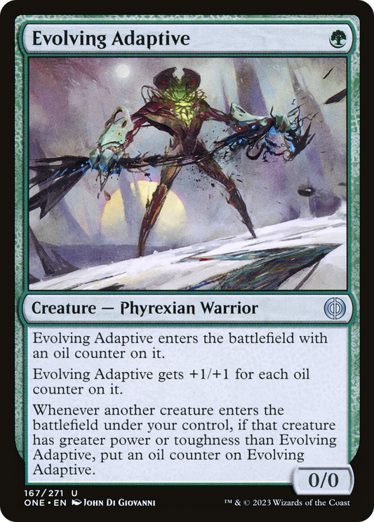 Evolving Adaptive (ONE-167) - [Phyrexia: All Will Be One]