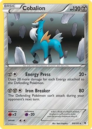 Cobalion - 84/101 (Battle Arena Deck Exclusive) - [Deck Exclusives]