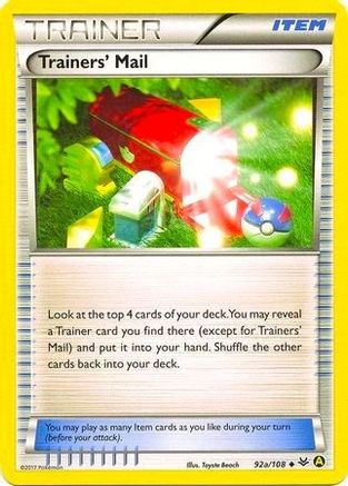 Trainers' Mail - 92a/108 (Non-Holo) 92a/108 - [Alternate Art Promos]