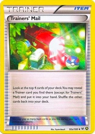 Trainers Mail (92a/108) [Alternate Art Promos]