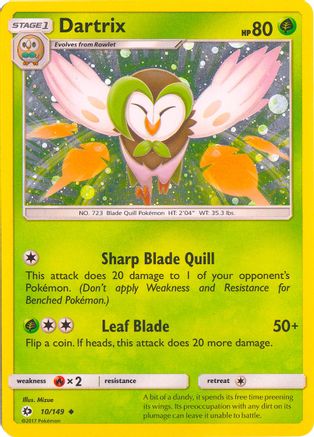 Dartrix - 10/149 (Cosmos Holo) 10 - [Blister Exclusives] Holofoil