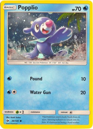 Popplio - 39/149 (Cosmos Holo) 39 - [Miscellaneous Cards & Products] Holofoil