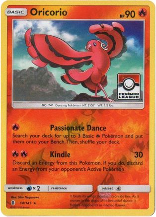 Oricorio (14/145) (Promo de la Ligue) [Soleil et Lune : Guardians Rising] 