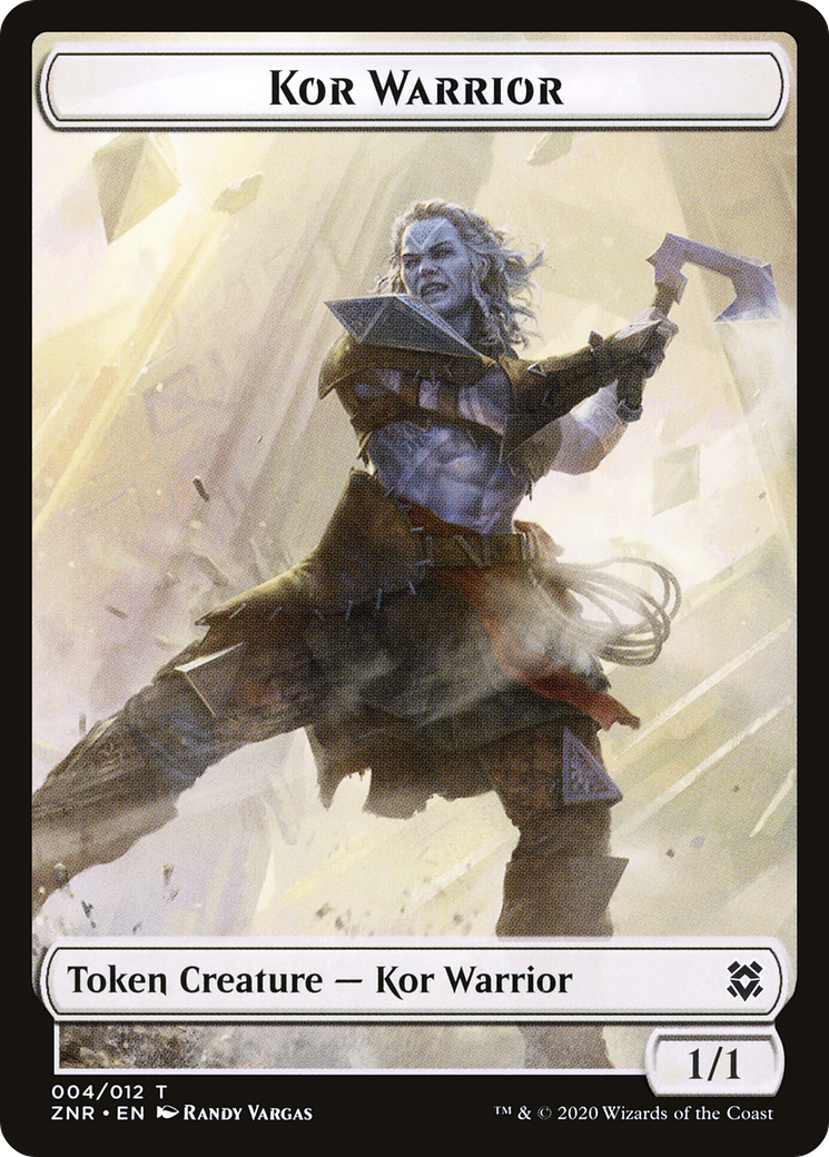 Kor Warrior (TZNR-004) - [Zendikar Rising Tokens] Foil