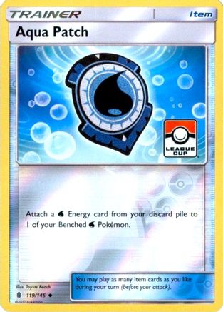 Aqua Patch (119/145) (Promo de la Ligue) [Soleil et Lune : Guardians Rising] 