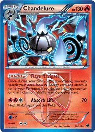 Chandelure - 16/116 (BW Plasma Freeze) 16 - [Deck Exclusives]