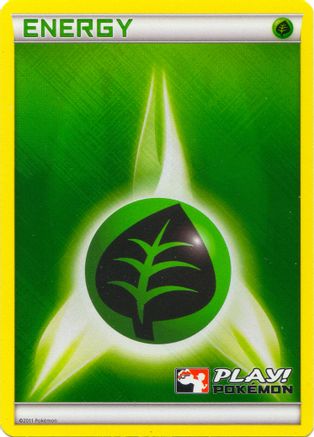 Grass Energy (Promo Play Pokemon 2011) [Cartes de ligue et de championnat] 