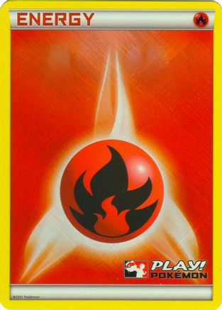 Fire Energy (2011 Play! Pokemon) - [League & Championship Cards] Holofoil