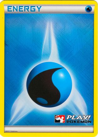 Énergie Eau (Promo Play Pokemon 2011) [Cartes de Ligue et de Championnat] 