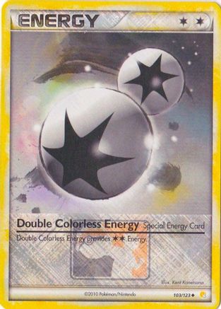 Double énergie incolore (103/123) (Promo de la Ligue) [HeartGold &amp; SoulSilver : Ensemble de base] 