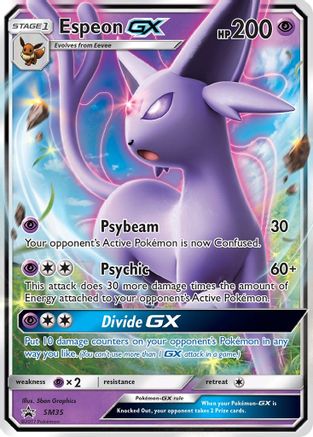 Espeon GX (SM35) [Soleil et Lune : Promos Black Star] 
