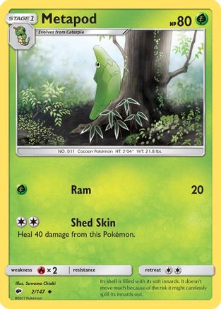 Metapod 2/147 - [SM  Burning Shadows]