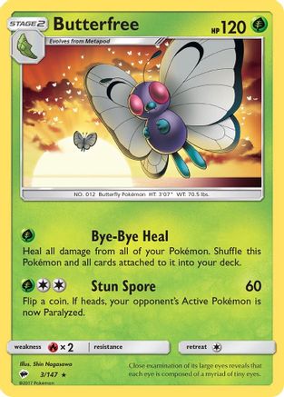 Butterfree 3/147 - [SM  Burning Shadows]