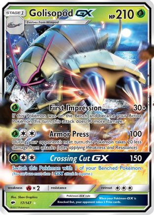Golisopod GX 17/147 - [SM  Burning Shadows] Holofoil