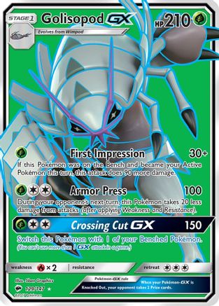 Golisopod GX (129/147) [Soleil et Lune : Ombres brûlantes] 