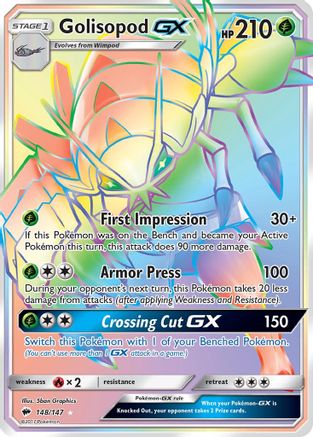 Golisopod GX (148/147) [Soleil et Lune : Ombres brûlantes] 