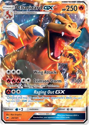 Charizard GX (20/147) [Soleil et Lune : Ombres brûlantes] 