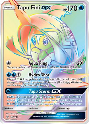 Tapu Fini GX (Secret) 152/147 - [SM  Burning Shadows] Holofoil