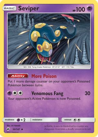 Seviper 50/147 - [SM  Burning Shadows]