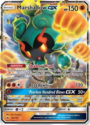 Marshadow GX (80/147) [Soleil et Lune : Ombres brûlantes] 